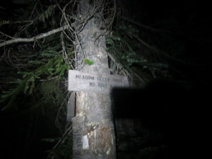 Arggg...hitting the bush whack section at night! Not my plan!