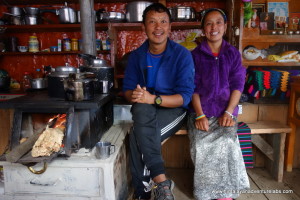 Proprieteers of the 'Lovely Guesthouse' in Kyang Jin Gompa - the last (and highest) village in the valley. Much of it was destroyed in the earthquake - the guesthouse has been totally rebuilt